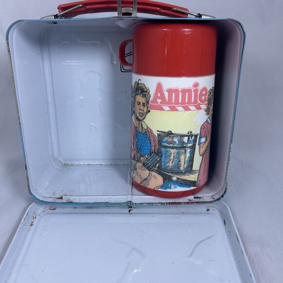 1981 Aladdin Annie Metal Lunchbox & Thermos Clean Nostalgia Movie Carol Burnett - Picture 14 of 14